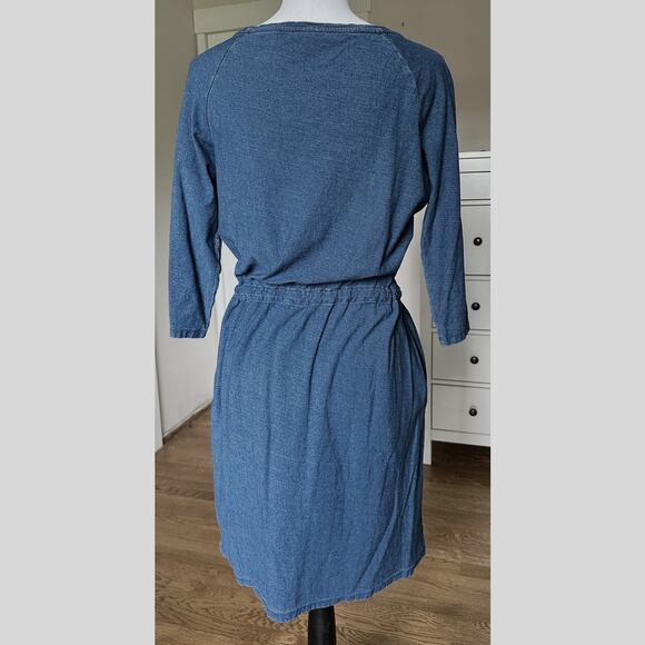 Boden Peggy Drawstring Waist Teeshirt Dress size 8R - Picture 2 of 6